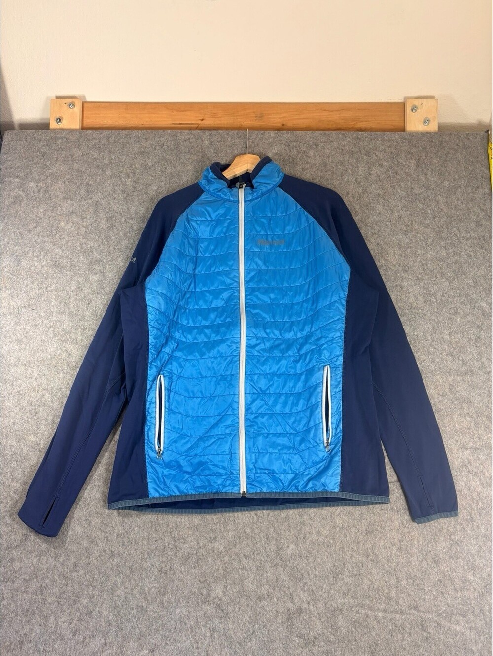 Marmot XL Variant PolarTec Insulated Stretch Fleece Jacket X-Large Blue